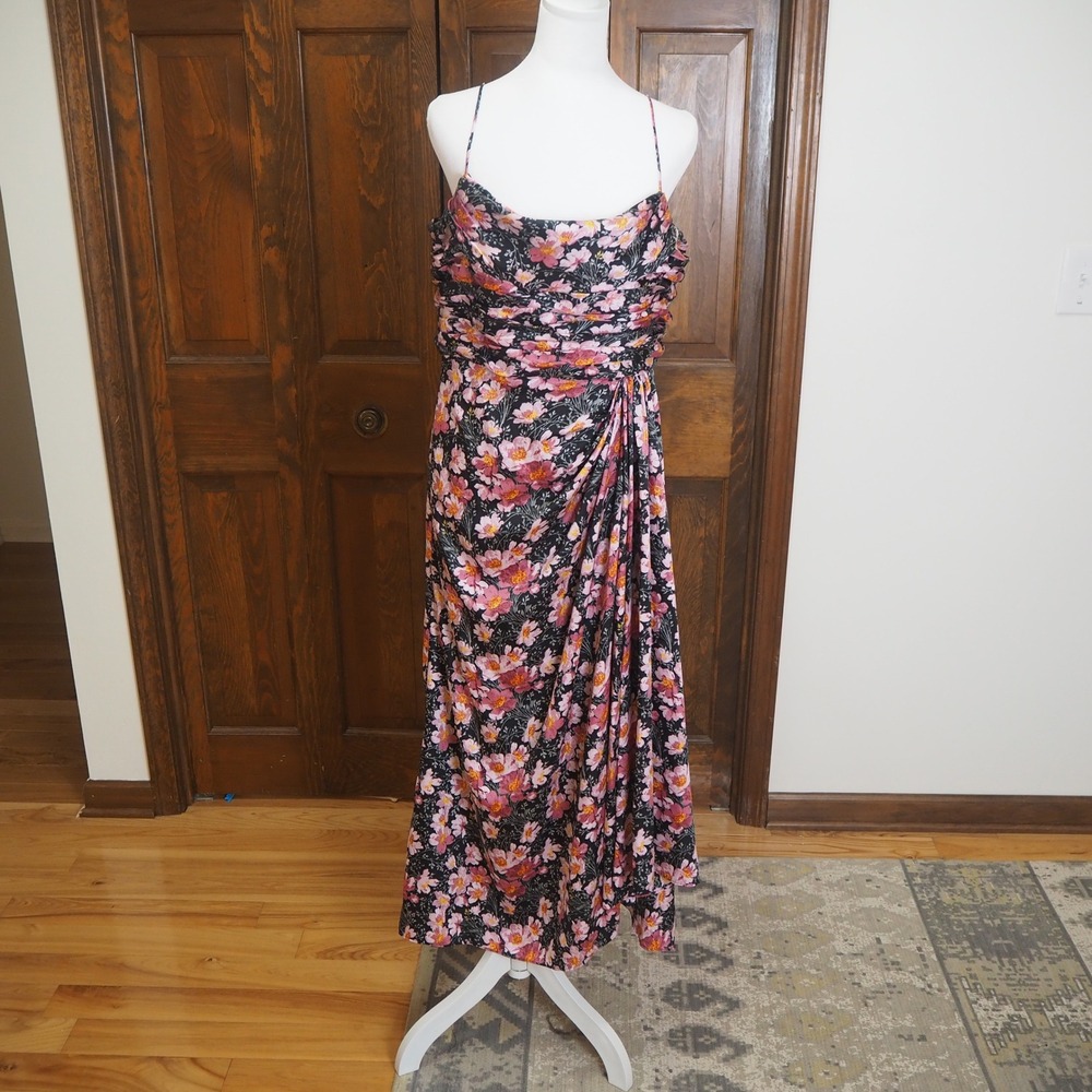 Cinq A Sept Cosmo Flowers Kasia Maxi Dress‎ Size 14 Dainty Floral Garden Party